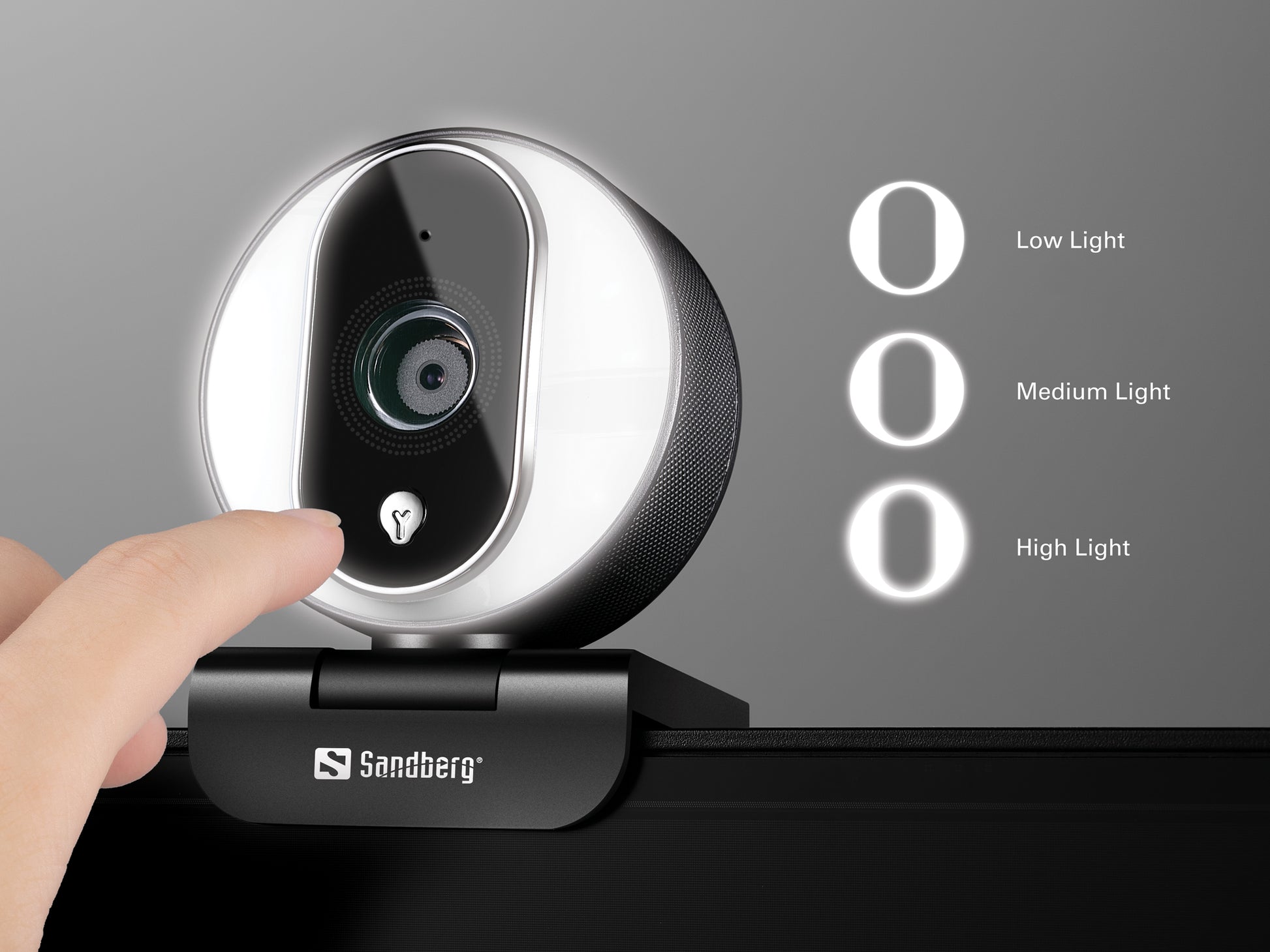 Sandberg Streamer USB Pro – Webcam – Full HD 1080p, bis zu 60 fps, USB