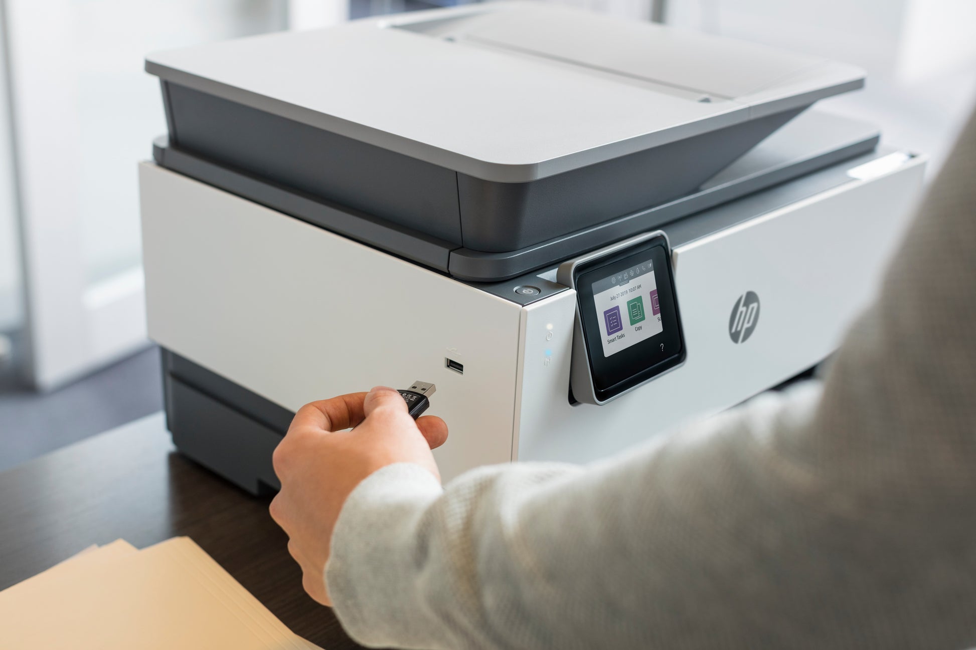 HP OfficeJet Pro 9016 – Farbtintenstrahl-Multifunktionsdrucker, A4, 4-in-1, Duplex, ADF, WLAN/LAN, AirPrint