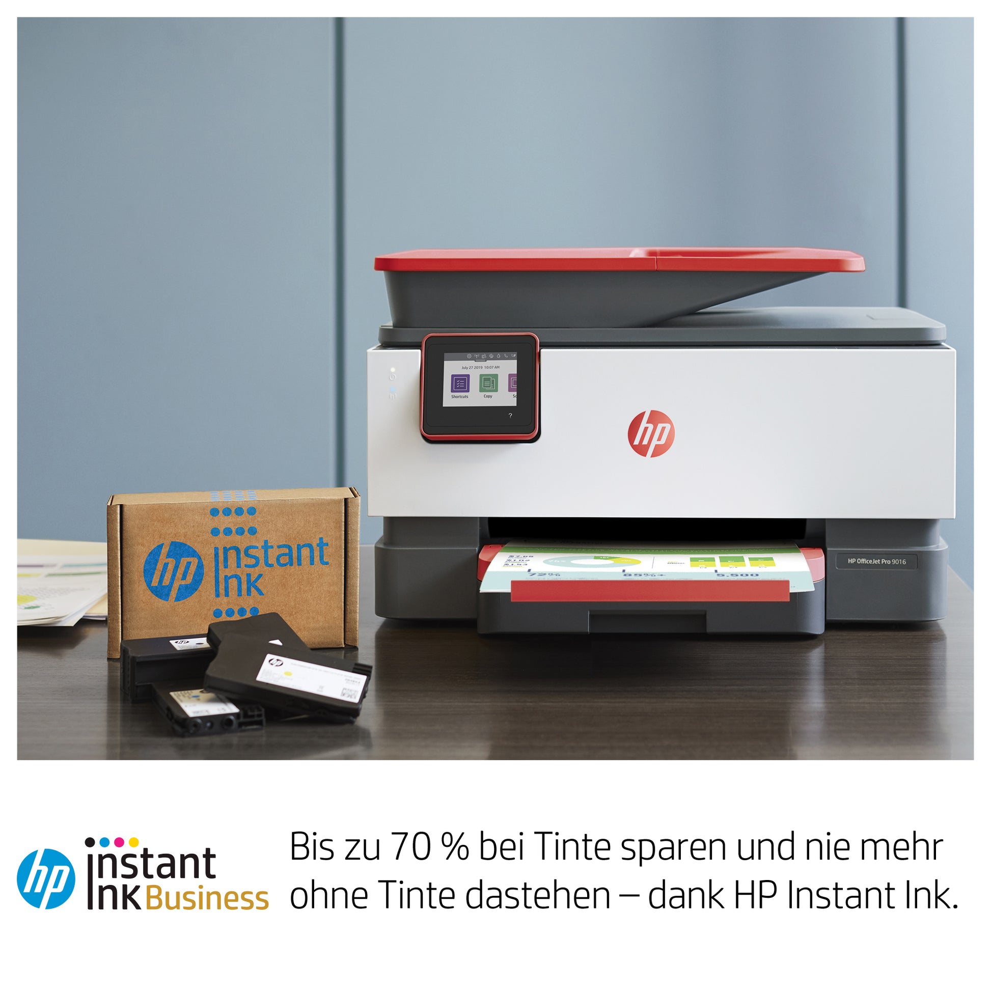 HP OfficeJet Pro 9016 – Farbtintenstrahl-Multifunktionsdrucker, A4, 4-in-1, Duplex, ADF, WLAN/LAN, AirPrint