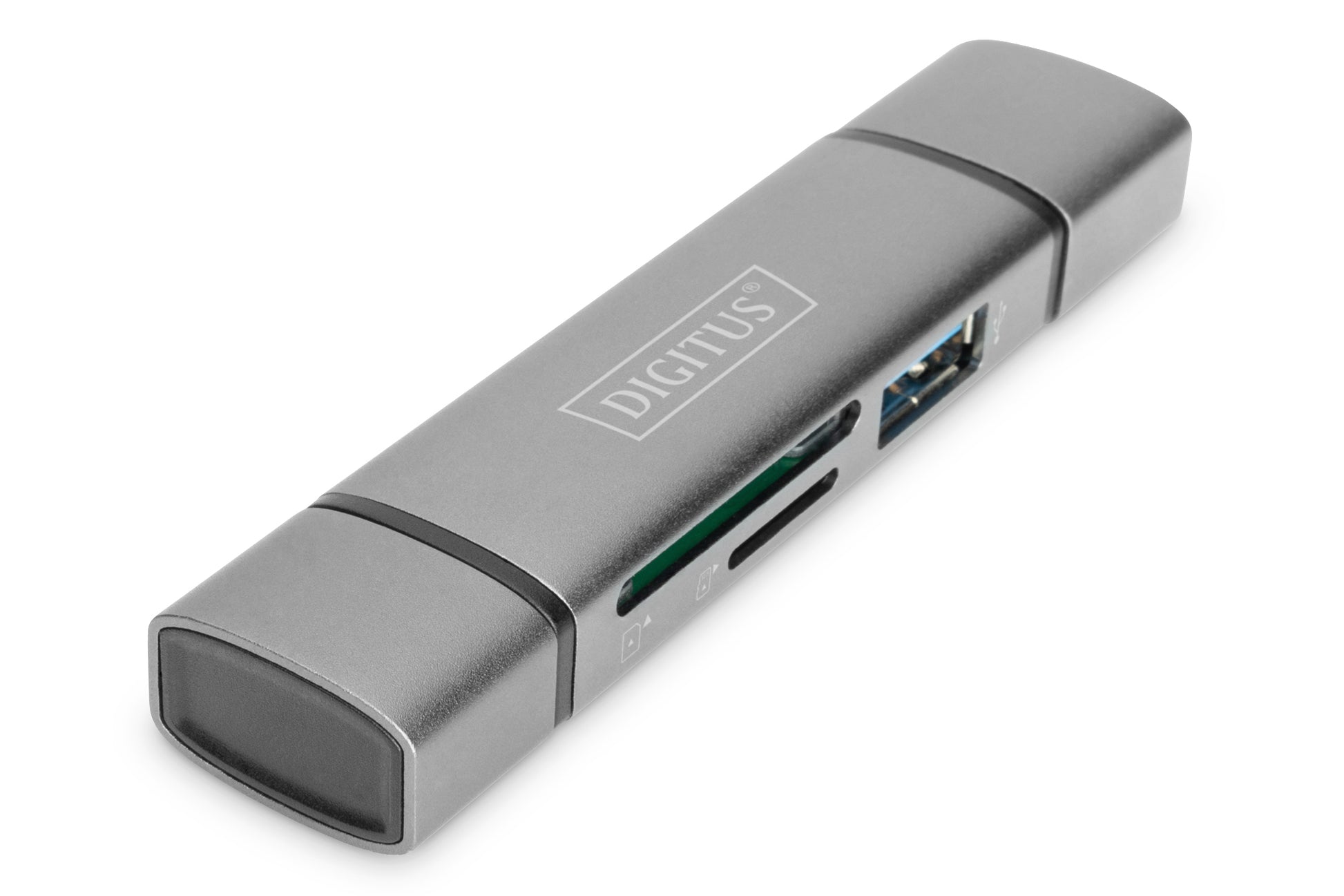 Digitus USB-Hub – USB-C, SD/microSD, für Windows/Mac/Android