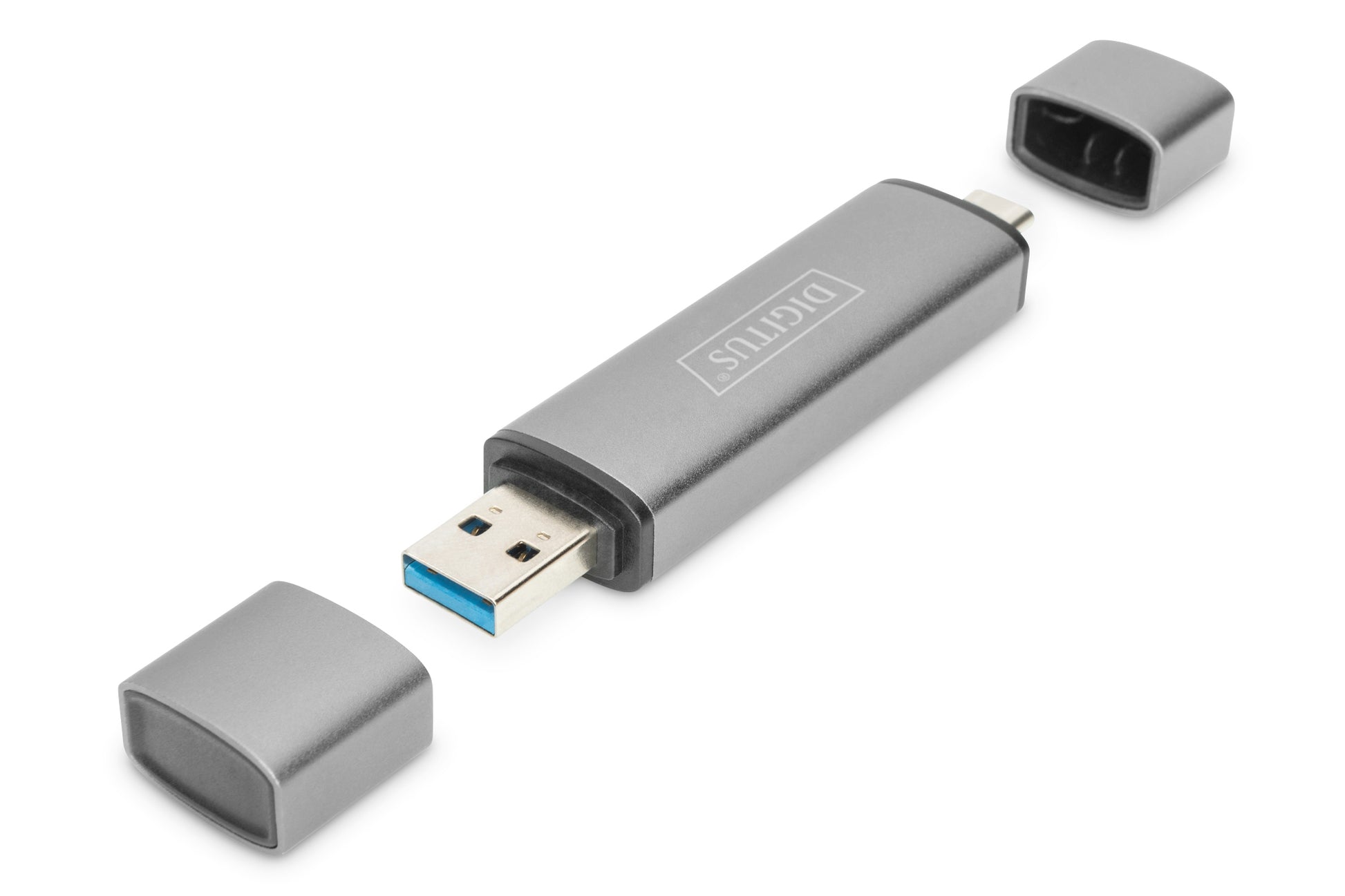 Digitus USB-Hub – USB-C, SD/microSD, für Windows/Mac/Android