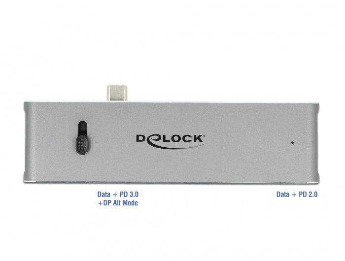 DeLOCK Dockingstation – USB-C, 1× HDMI, 2× USB-A, 2× USB-C, SD/microSD, für Windows/Mac/Android
