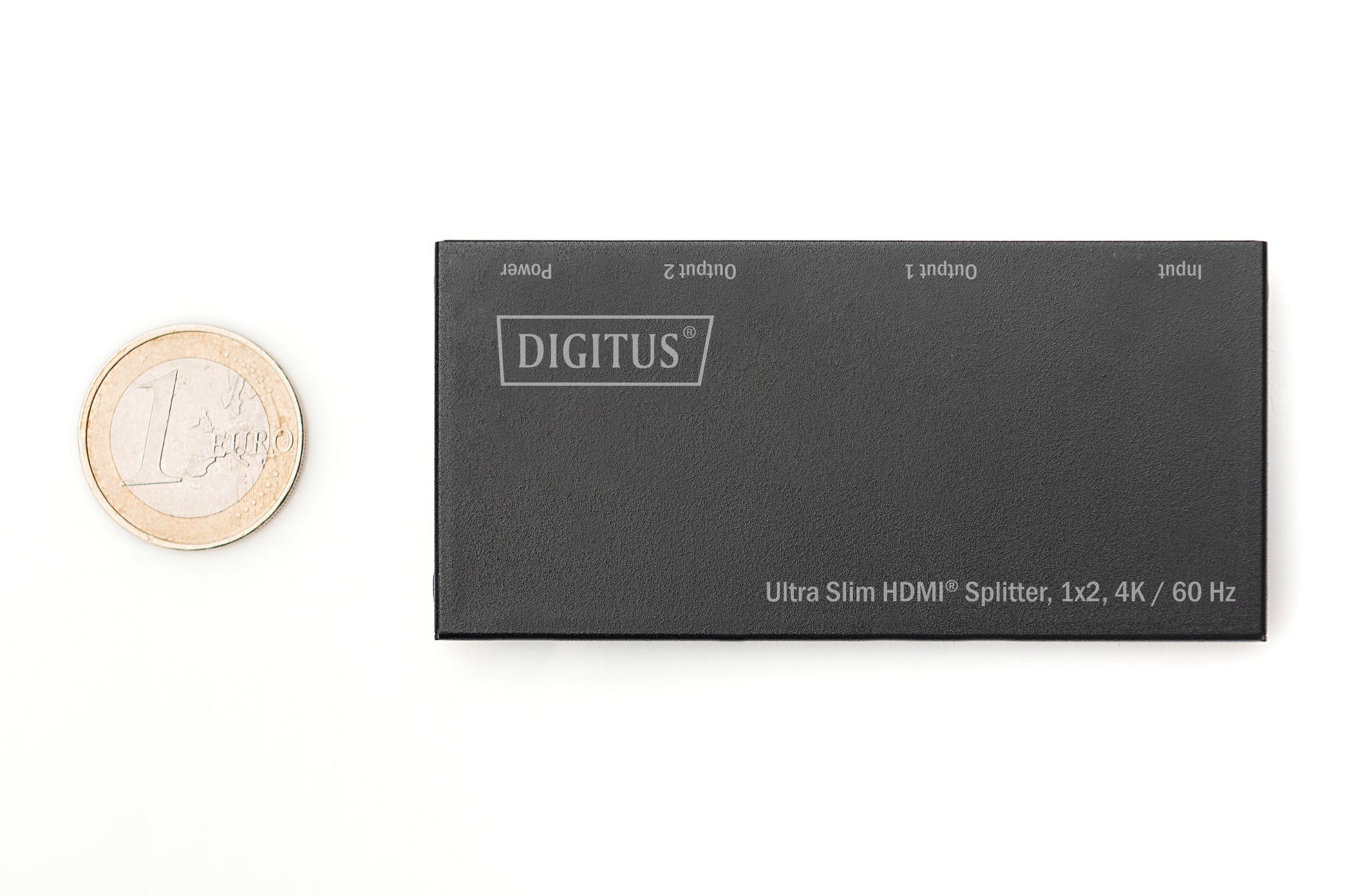 Digitus HDMI-Splitter 1×2 – 4K UHD, 60 Hz, HDMI 1.4 – Schwarz, Metall
