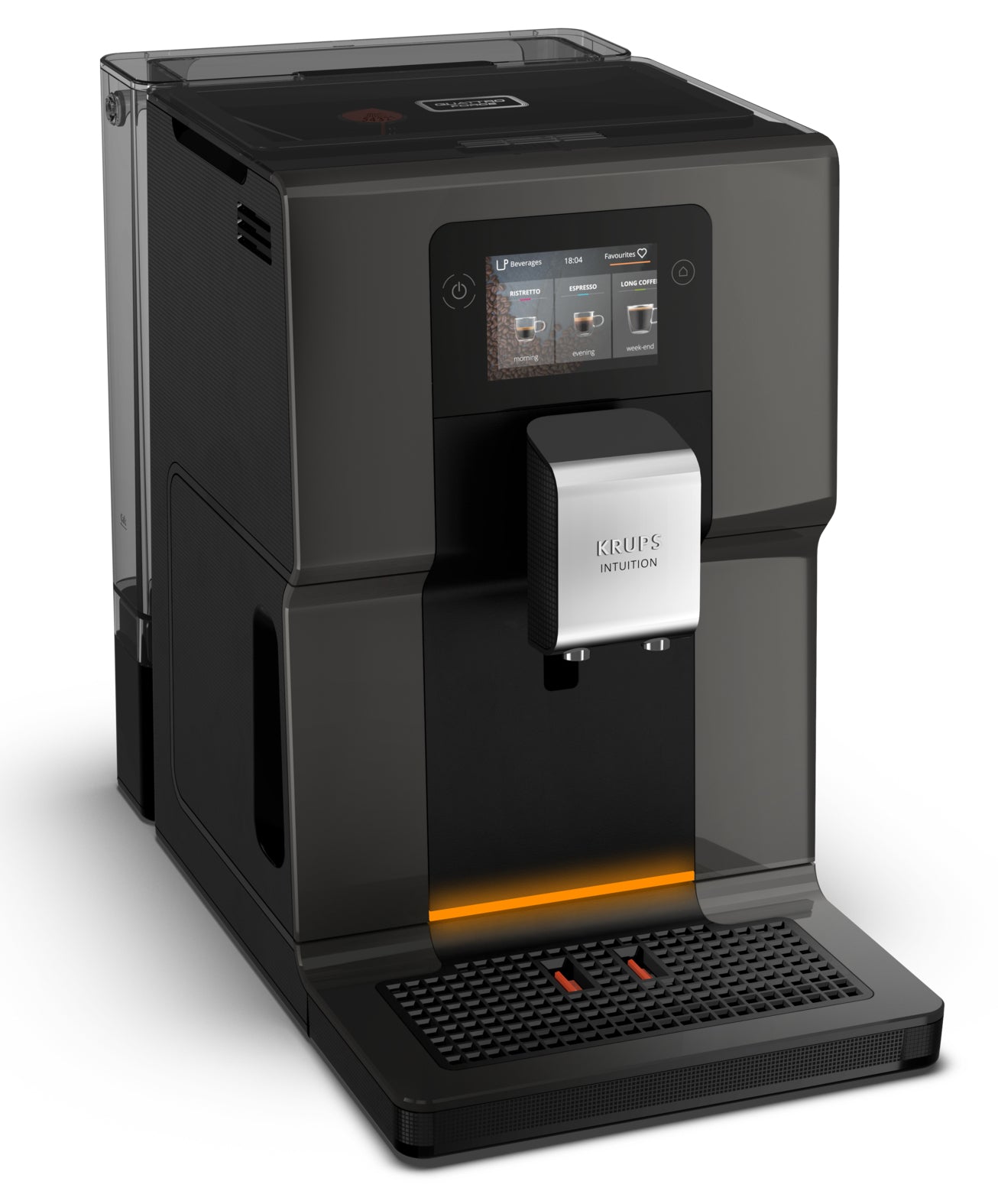 Krups Intuition Preference EA872B10 Kaffeevollautomat – 3 l, 250 g Bohnenbehälter, One-Touch Cappuccino-System