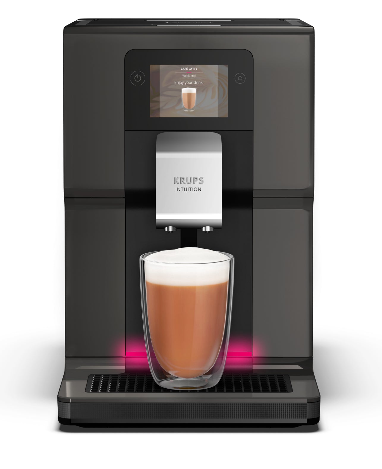 Krups Intuition Preference EA872B10 Kaffeevollautomat – 3 l, 250 g Bohnenbehälter, One-Touch Cappuccino-System
