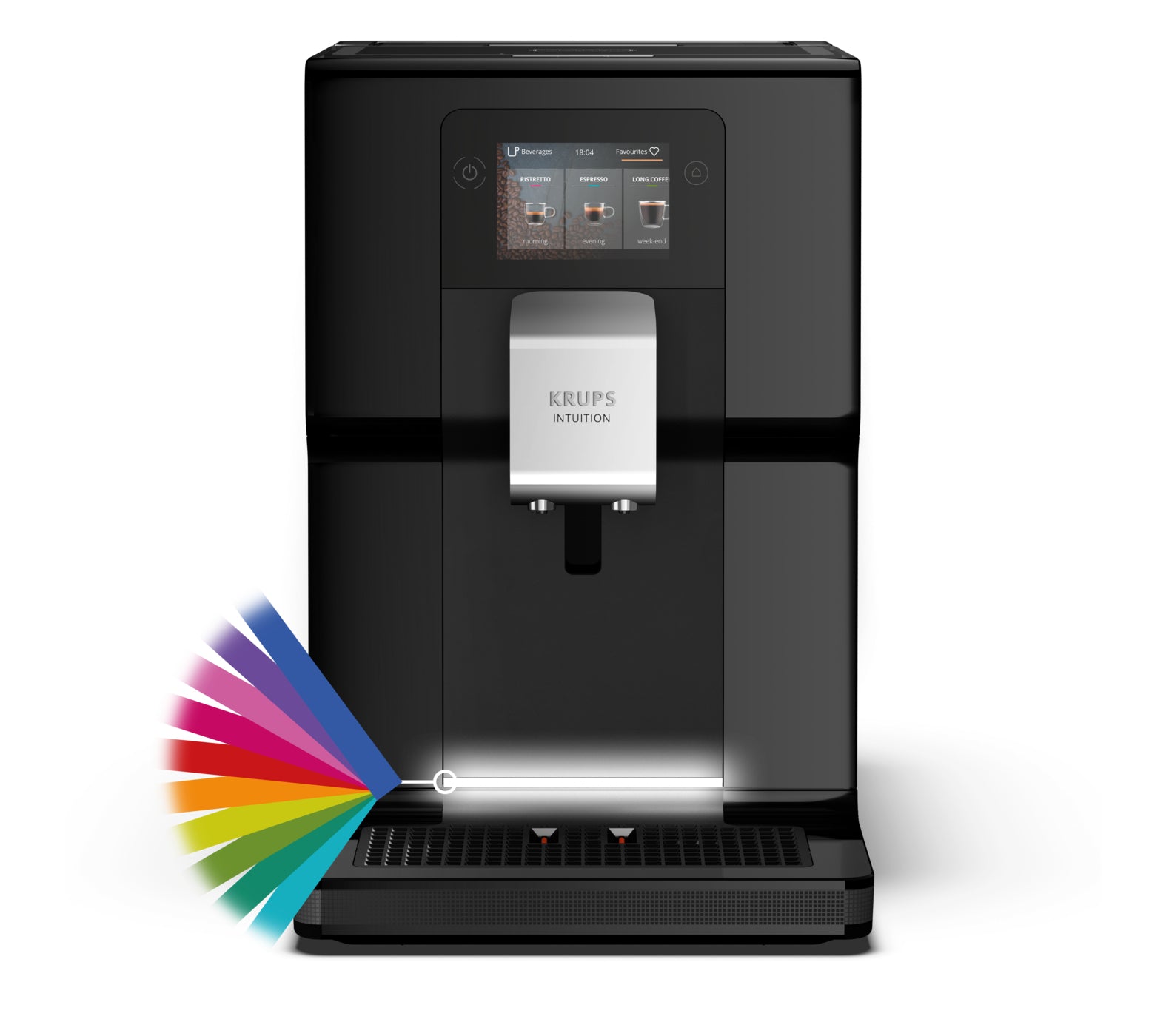 Krups EA873810 Kaffeevollautomat – 3 l, One Touch Cappuccino-System, schwarz, 40,5 × 36,5 × 24,5 cm