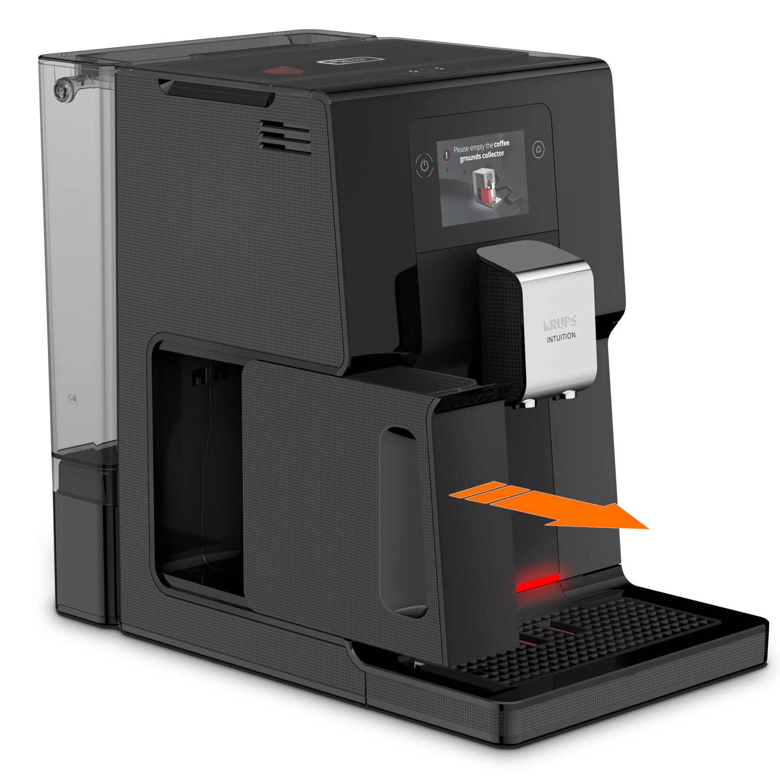 Krups EA873810 Kaffeevollautomat – 3 l, One Touch Cappuccino-System, schwarz, 40,5 × 36,5 × 24,5 cm