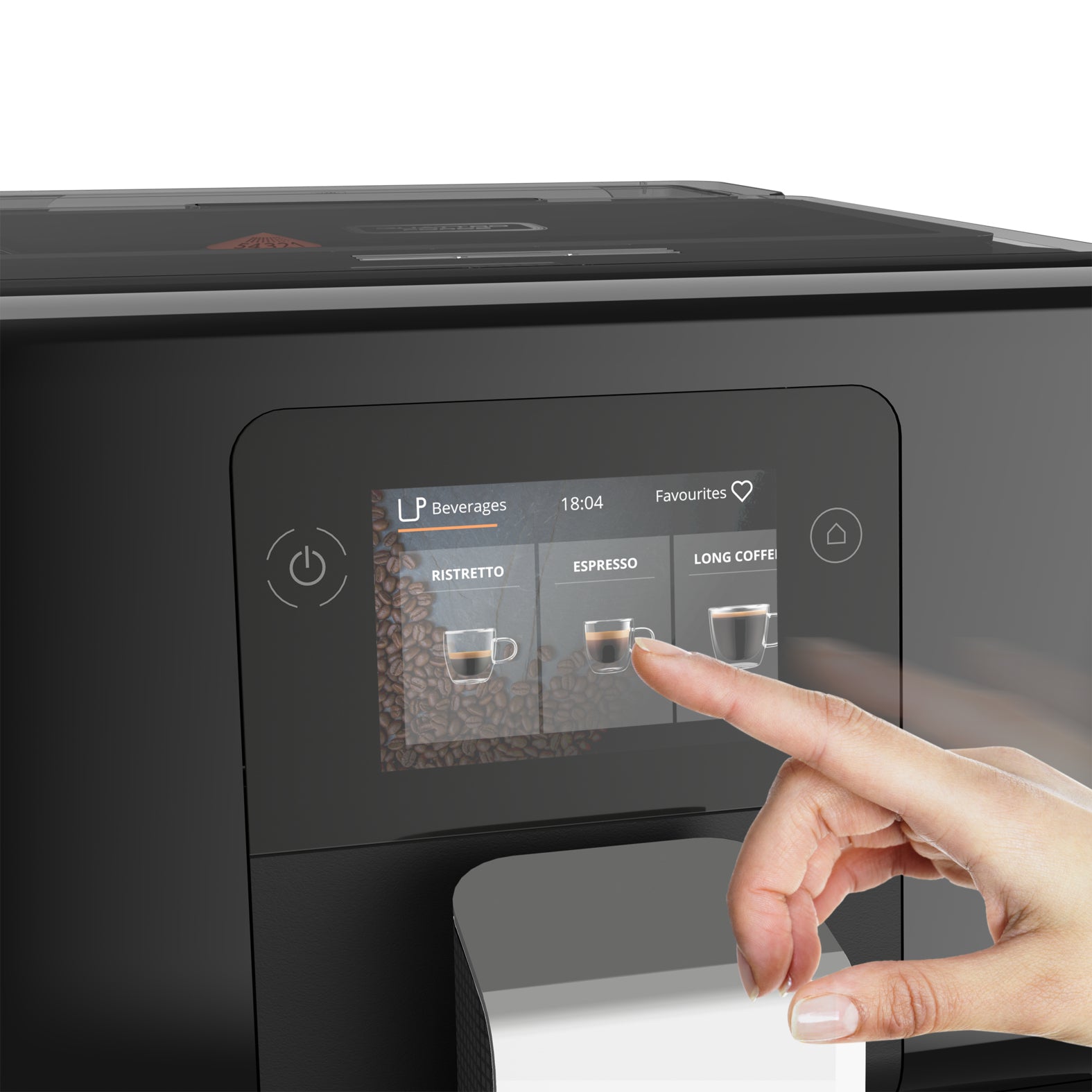 Krups EA873810 Kaffeevollautomat – 3 l, One Touch Cappuccino-System, schwarz, 40,5 × 36,5 × 24,5 cm
