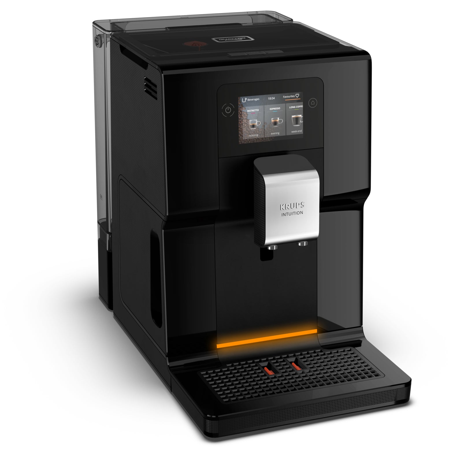 Krups EA873810 Kaffeevollautomat – 3 l, One Touch Cappuccino-System, schwarz, 40,5 × 36,5 × 24,5 cm