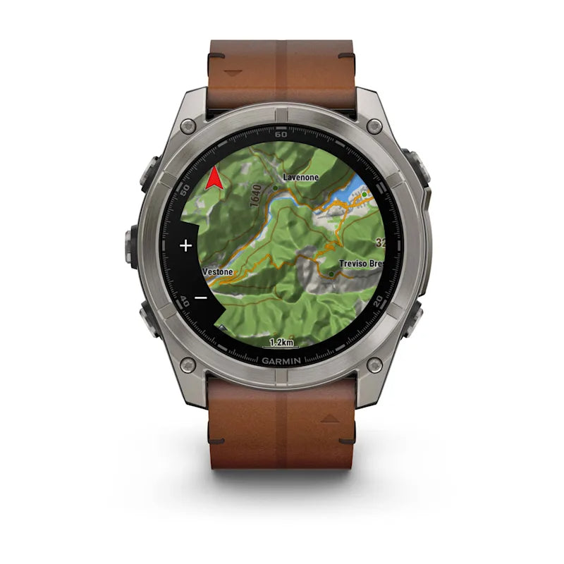 Garmin Fenix 8 AMOLED Sapphire – GPS-Smartwatch – 51 mm, 1,4", Saphirglas, 100 m, Bare Titanium