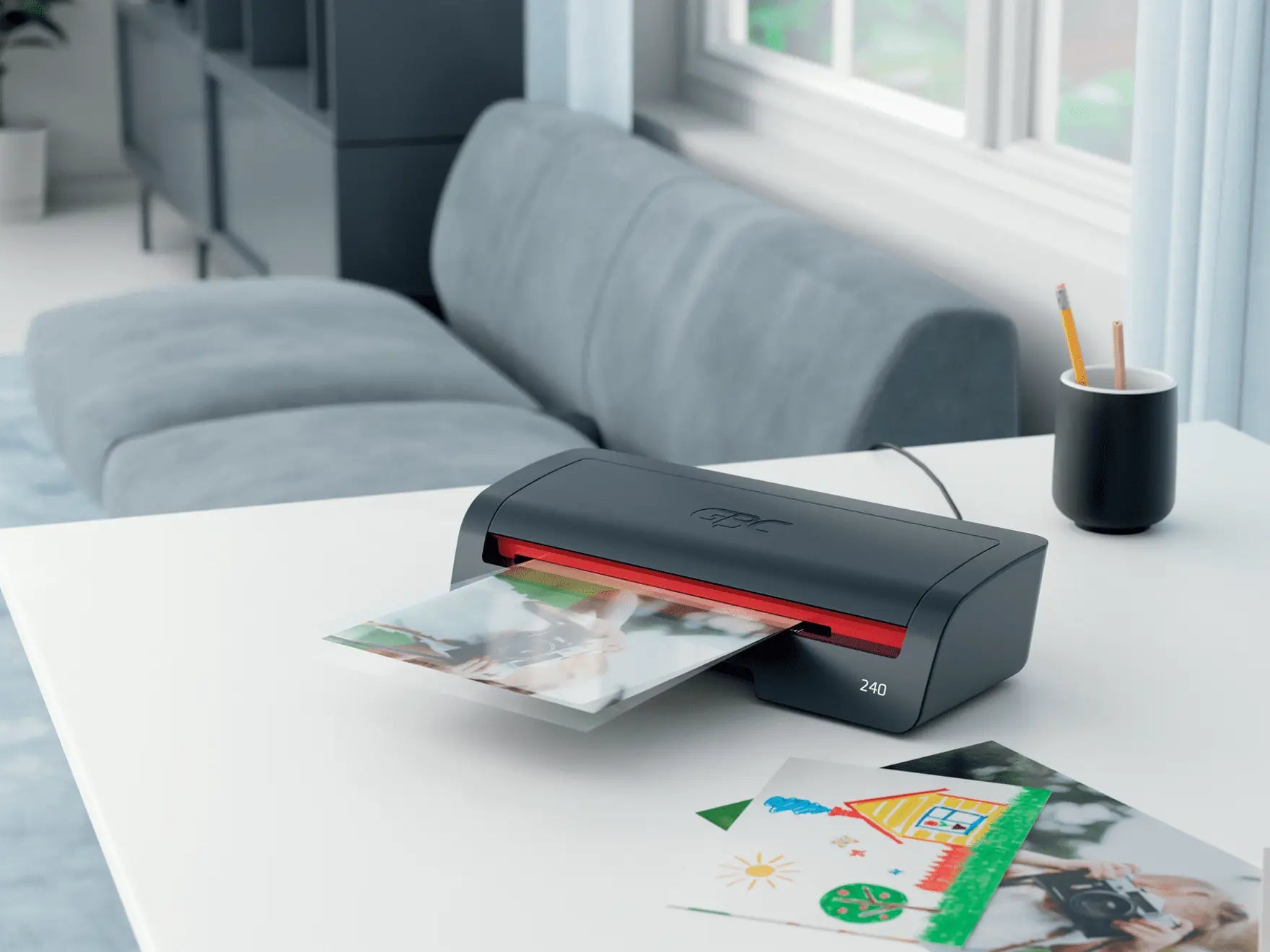 GBC 240 Laminiergerät A4 – 2 Rollen, 75–125 µm, Aufheizzeit 2 Min., 400 mm/min, Schwarz