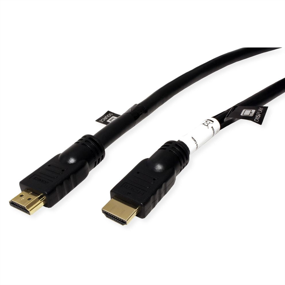 ROLINE HDMI Kabel HDMI 2.0 – 4K 60 Hz – 20 m – aktiv, HDR