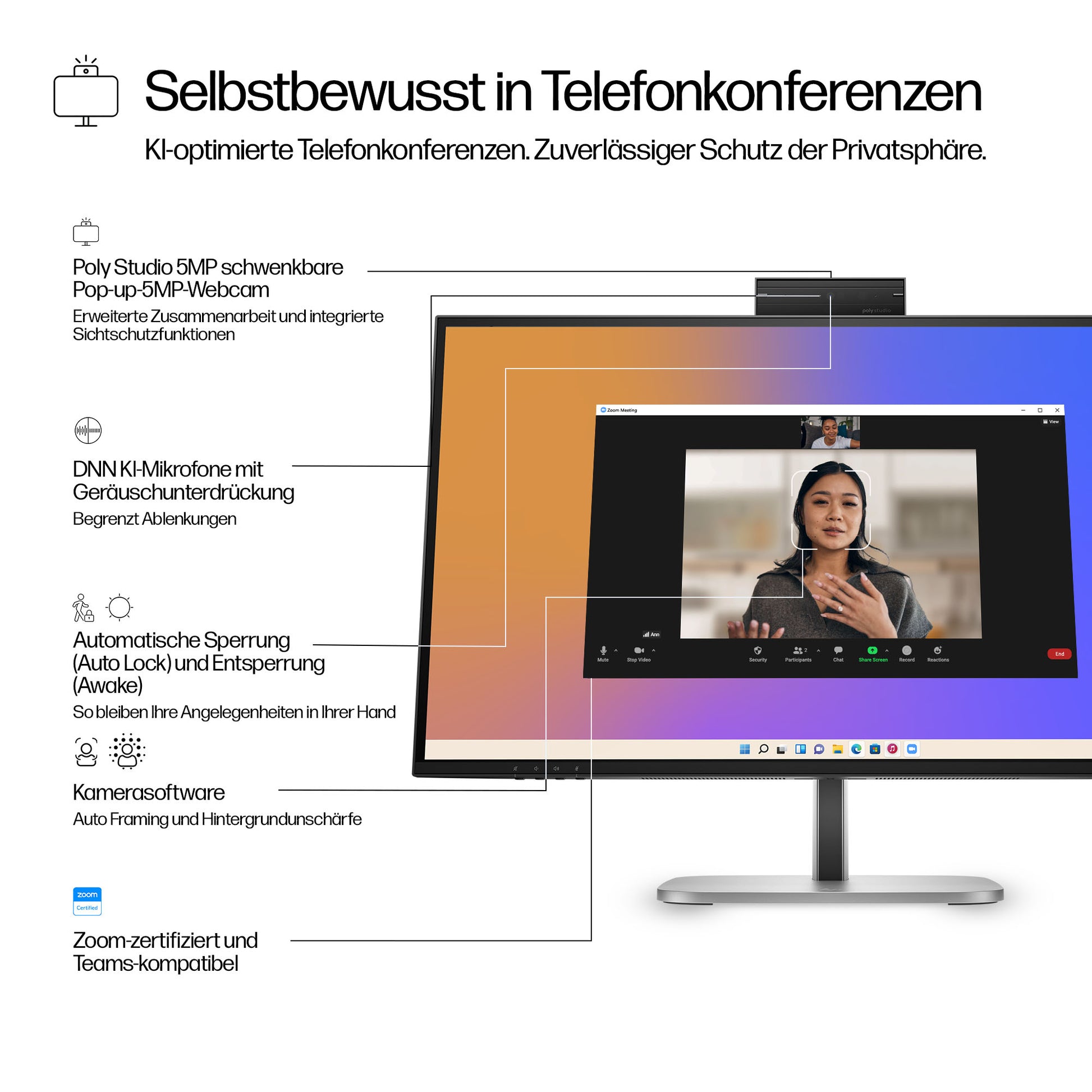 HP S5 PRO 527PM – Monitor, QHD (2560 × 1440), USB-C, Docking