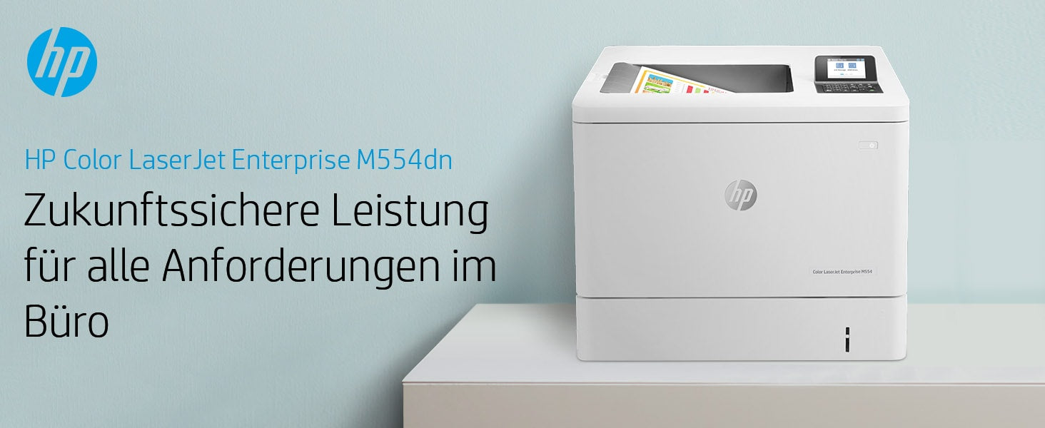 HP LaserJet Enterprise M554 dn – A4, Farbe, Duplex, 1200 × 1200 dpi