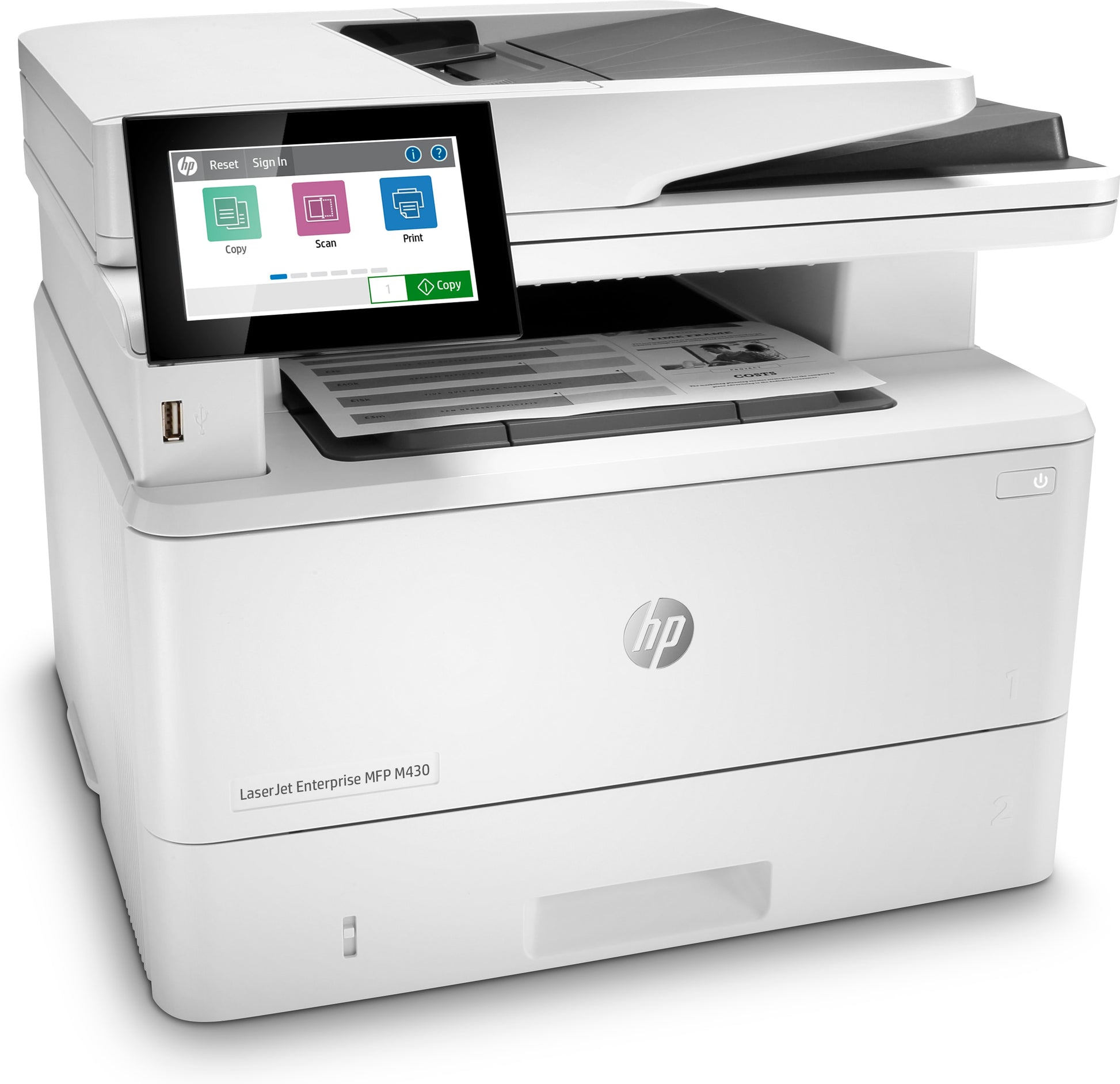 HP LaserJet Enterprise M430 f – S/W Laser-MFP, 4-in-1 – 40 Seiten pro Minute S/W
