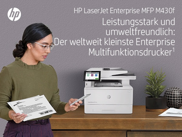 HP LaserJet Enterprise M430 f – S/W Laser-MFP, 4-in-1 – 40 Seiten pro Minute S/W