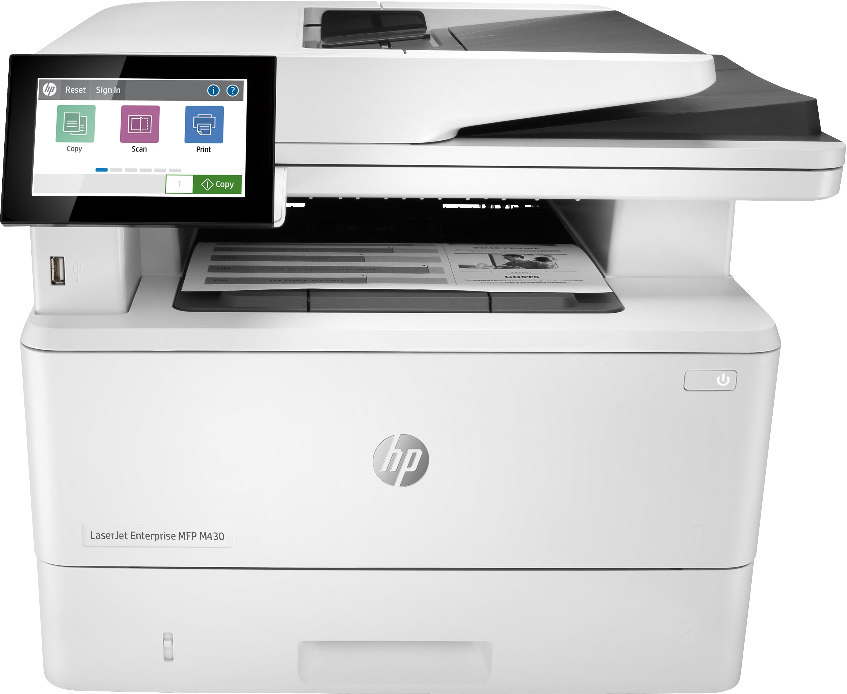 HP LaserJet Enterprise M430 f – S/W Laser-MFP, 4-in-1 – 40 Seiten pro Minute S/W