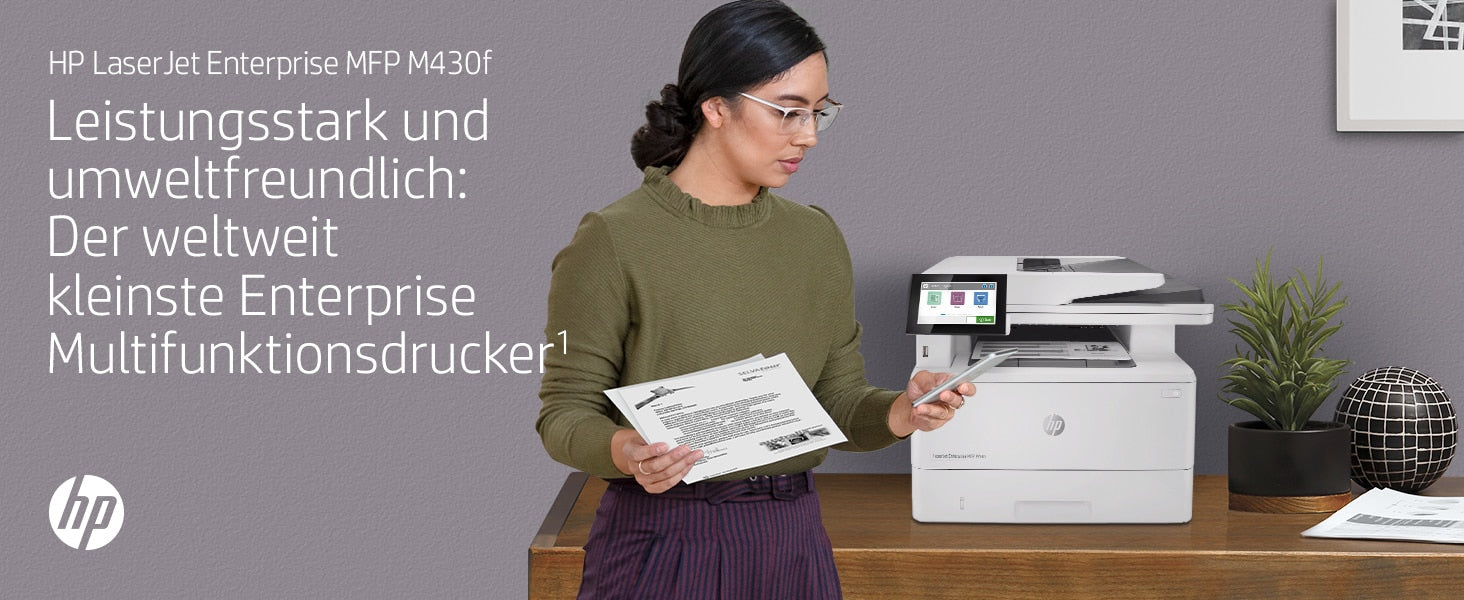 HP LaserJet Enterprise M430 f – S/W Laser-MFP, 4-in-1 – 40 Seiten pro Minute S/W