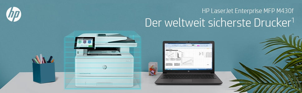 HP LaserJet Enterprise M430 f – S/W Laser-MFP, 4-in-1 – 40 Seiten pro Minute S/W