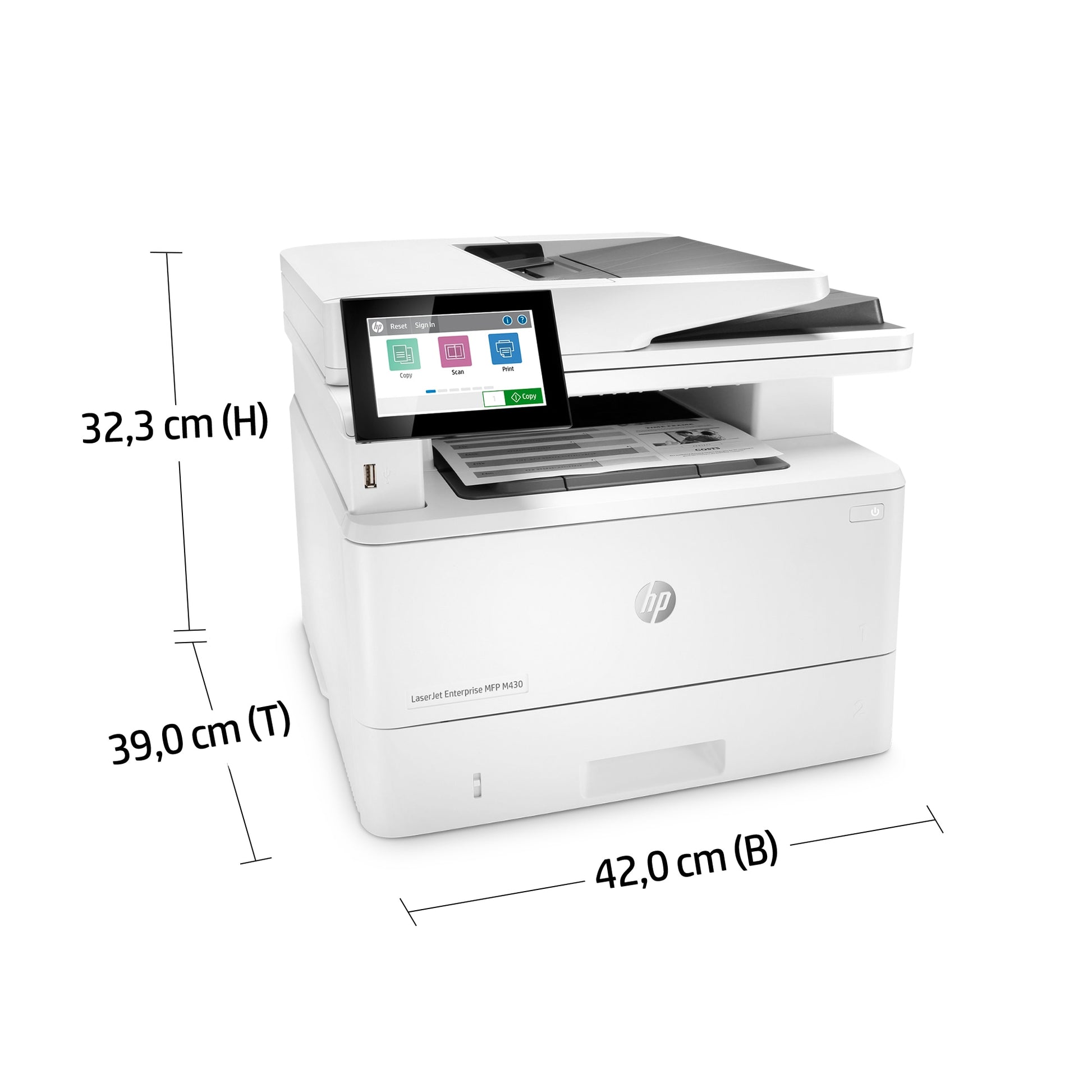 HP LaserJet Enterprise M430 f – S/W Laser-MFP, 4-in-1 – 40 Seiten pro Minute S/W