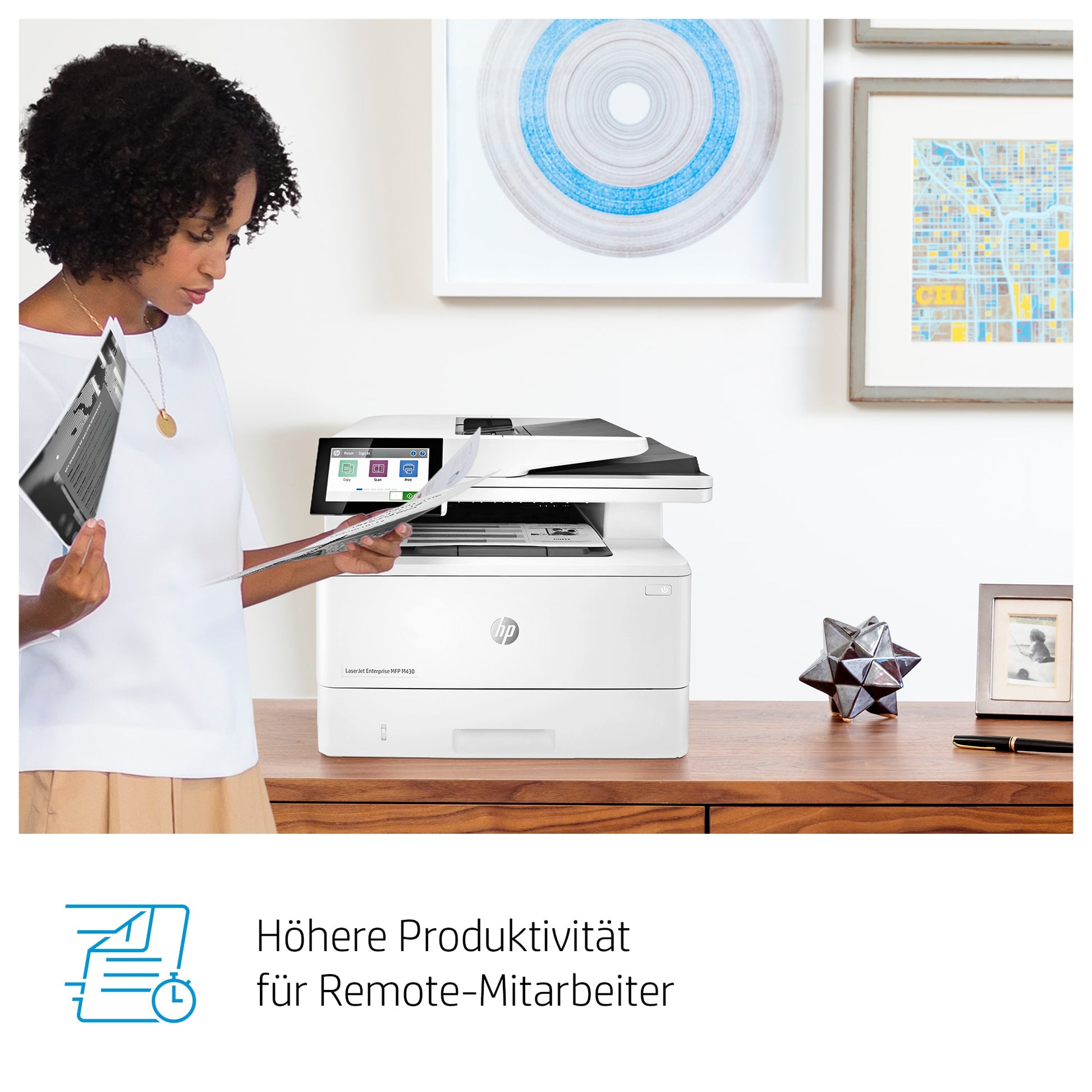 HP LaserJet Enterprise M430 f – S/W Laser-MFP, 4-in-1 – 40 Seiten pro Minute S/W
