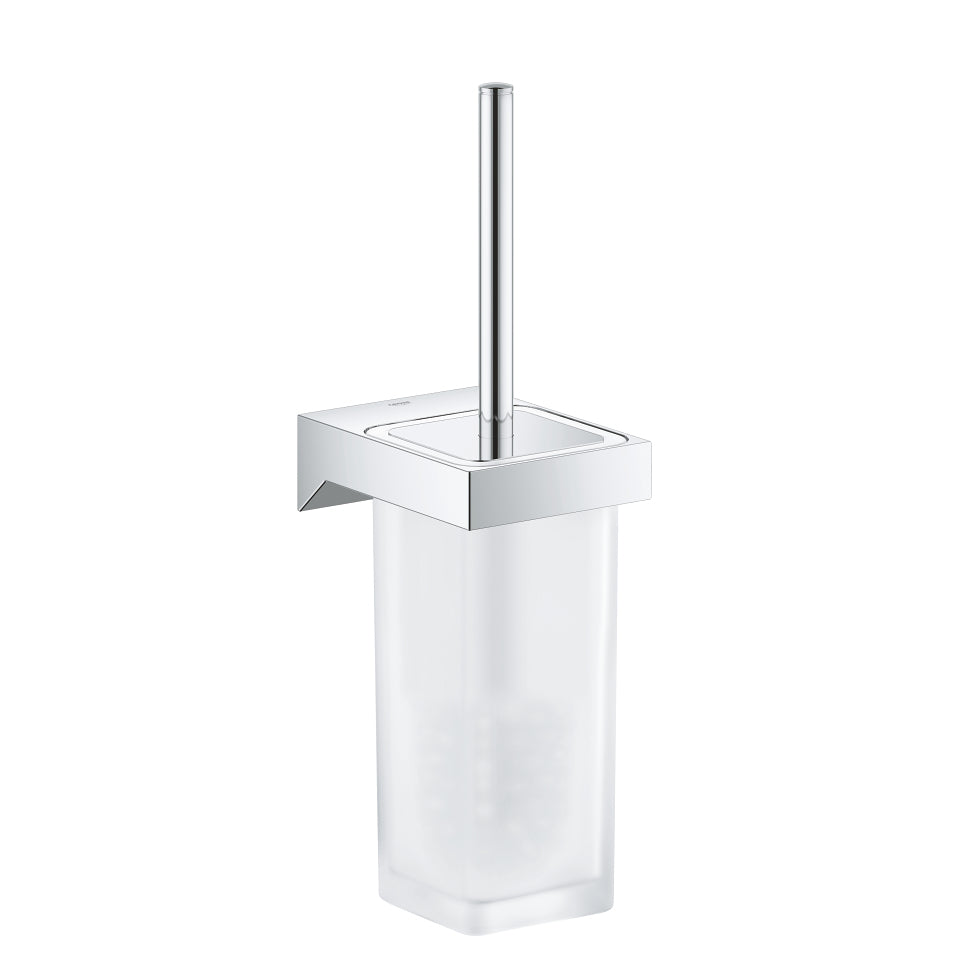 Grohe WC-Garnitur Selection Cube – Glas/Chrom, 13,8 × 10,3 × 38,1 cm