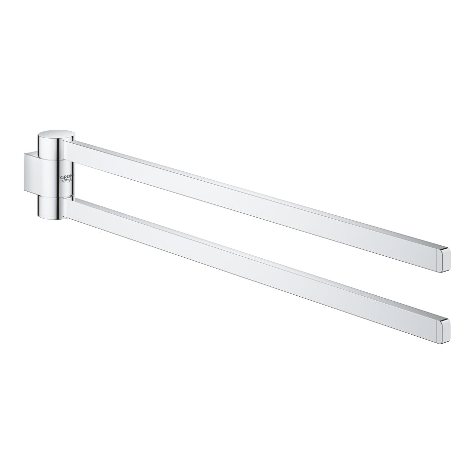 GROHE Doppelter Handtuchhalter – 44,1×6,5×3 cm, Metall, Chrom, zum Schrauben