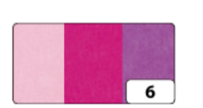 Folia Seidenpapier – 500 × 700 mm – 20 g/m² – sortiert – 6 Blatt