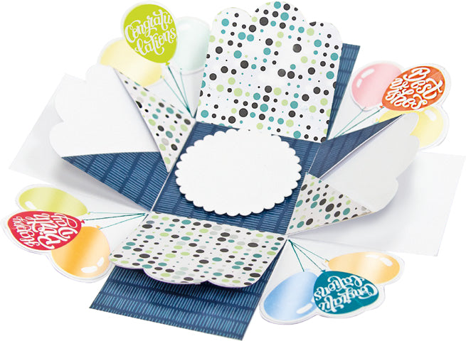Folia Geschenkbox – Party – Bastelset – zum Basteln – 75 × 75 × 75 mm