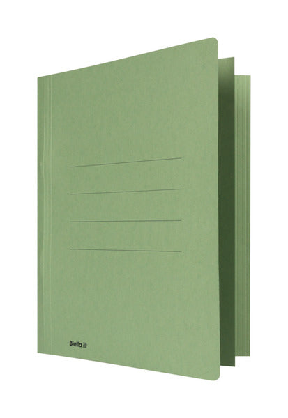 Biella Schnellhefter Praxis – A4, Karton, Grün, Beschriftungslinien, 320 g/m²