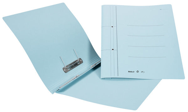 Biella Schnellhefter – A4, Karton, Blau, Beschriftungslinien, 320 g/m²