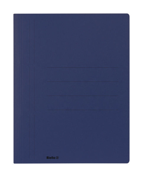 Biella Schnellhefter – A4, Karton, Blau, Beschriftungslinien, 280 g/m²