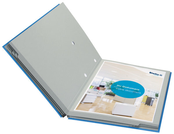 Biella Sammelmappe für A4, Karton, Blau