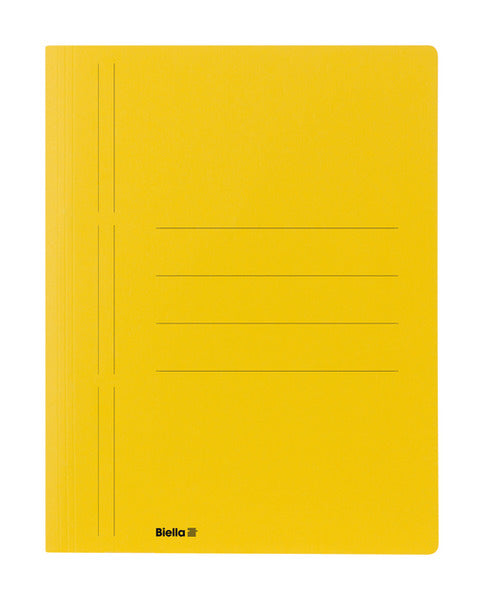 Biella Schnellhefter Recycolor – A4, Karton, Gelb, Beschriftungslinien, 280 g/m²