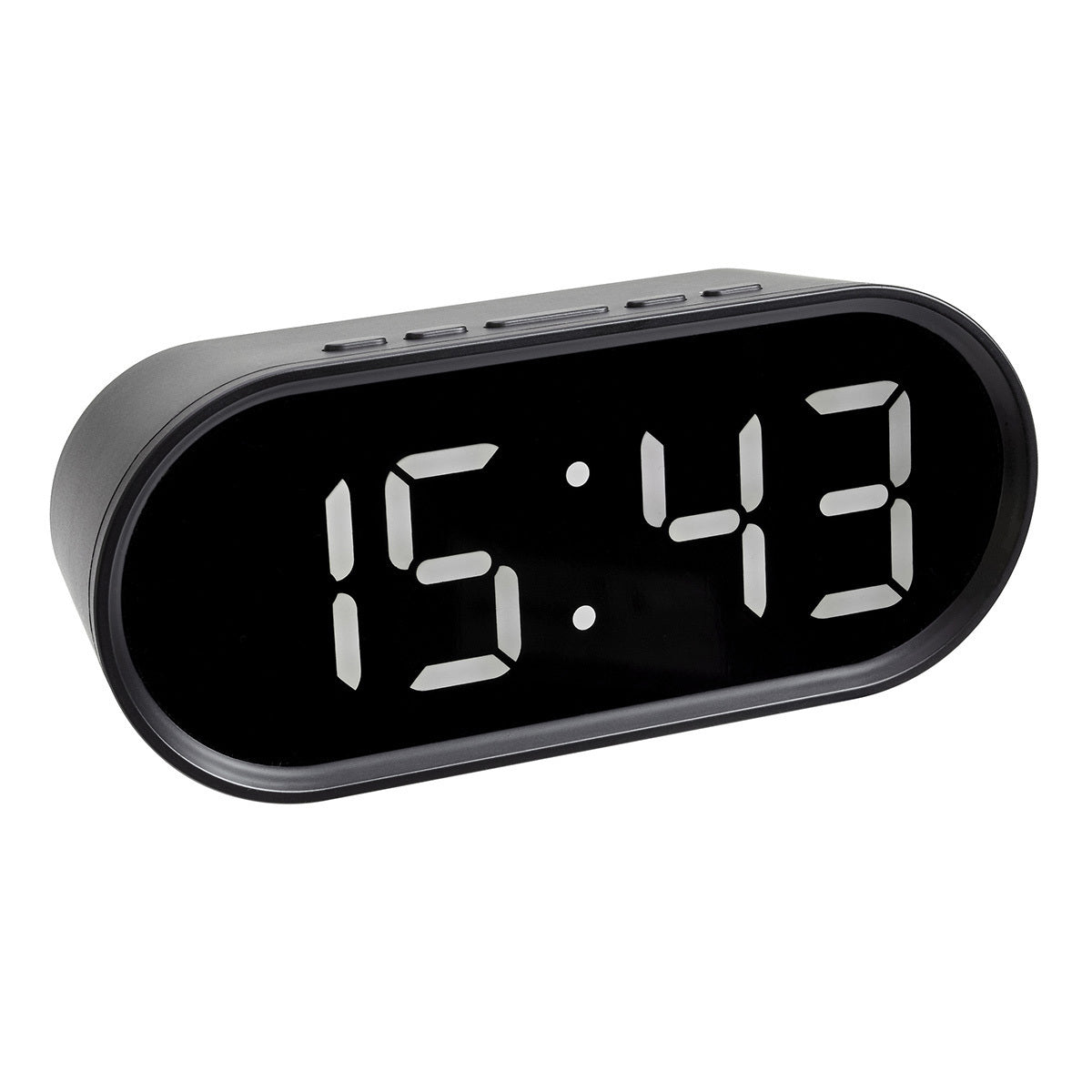 TFA-Dostmann TFA Dostmann Digitalwecker – Snooze, Thermometer, USB, 15 × 6,5 × 5 cm, Schwarz