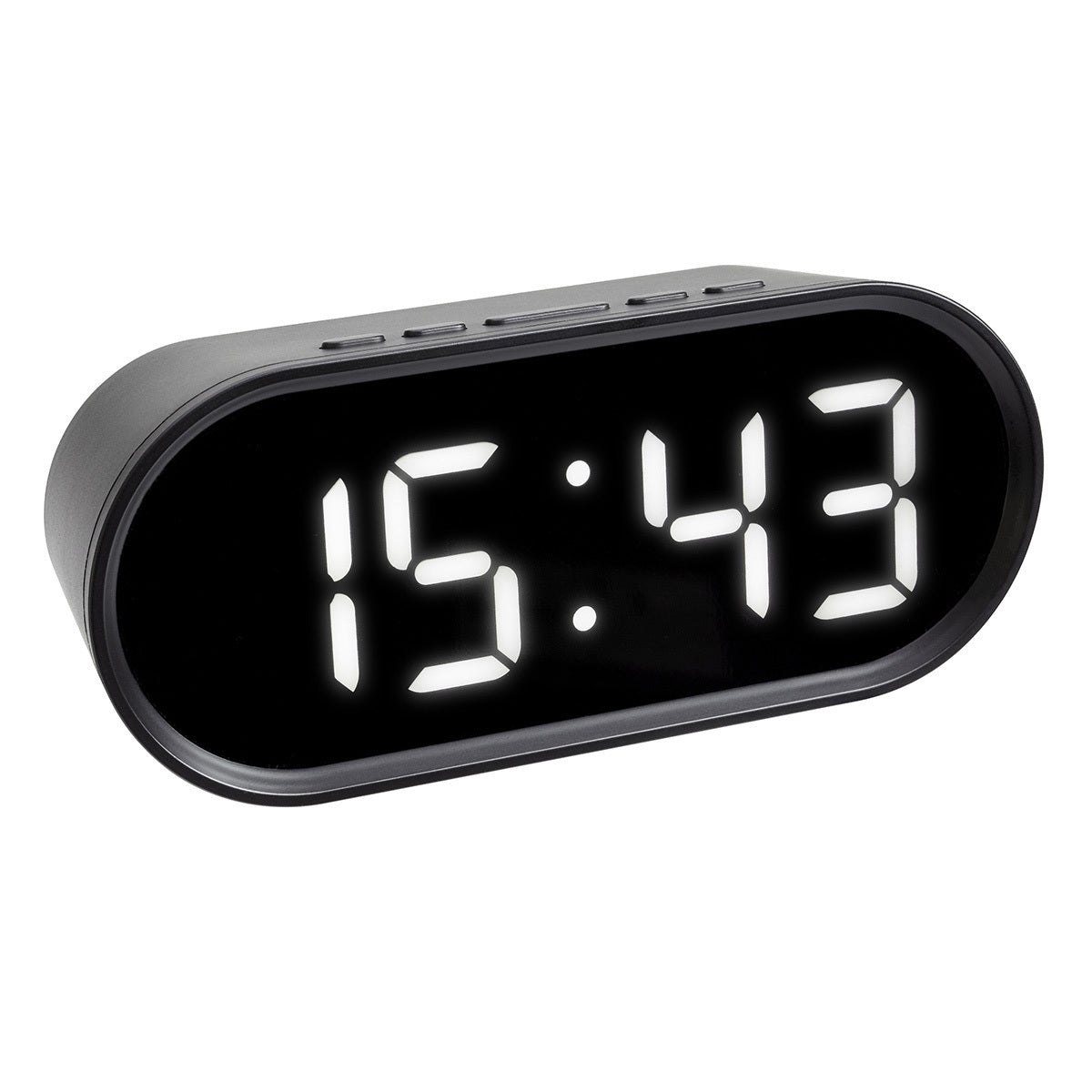 TFA-Dostmann TFA Dostmann Digitalwecker – Snooze, Thermometer, USB, 15 × 6,5 × 5 cm, Schwarz