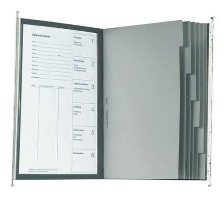 Biella Hängeordner für A4 – Karton, Grau, 320 × 250 mm, mit Vordruck
