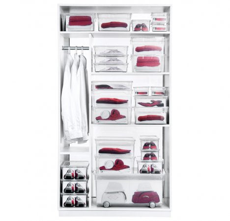 Rotho Aufbewahrungsbox 63 L (mit Deckel) – Polypropylen (PP) – Transparent – 400 × 335 × 715 mm