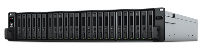 Synology FX2421 Erweiterungseinheit – 24 Einschübe Rack 2U NAS – für 2,5" HDD/SSD, SAS