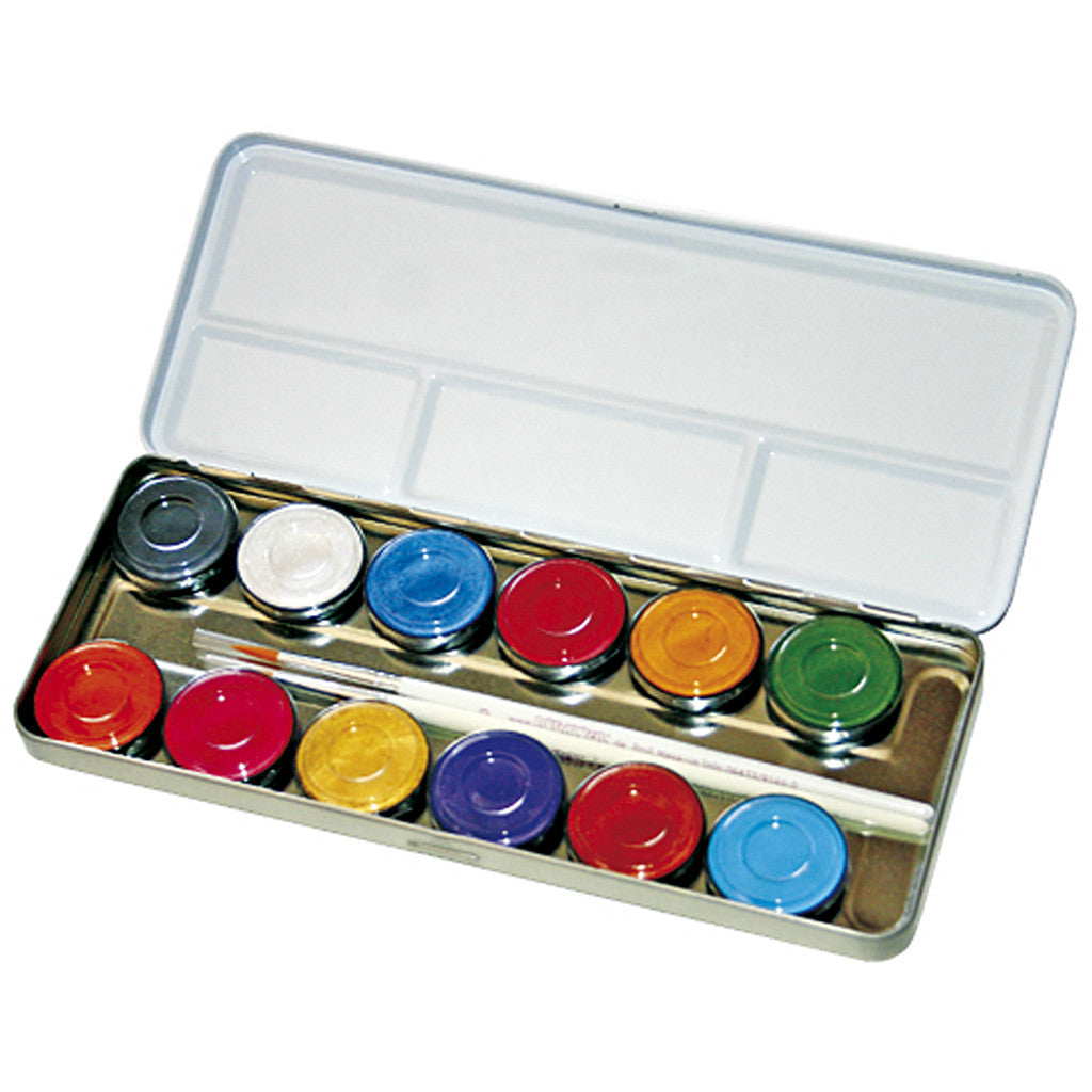 Eulenspiegel Schminkpalette – Farbmix – 12 Farben
