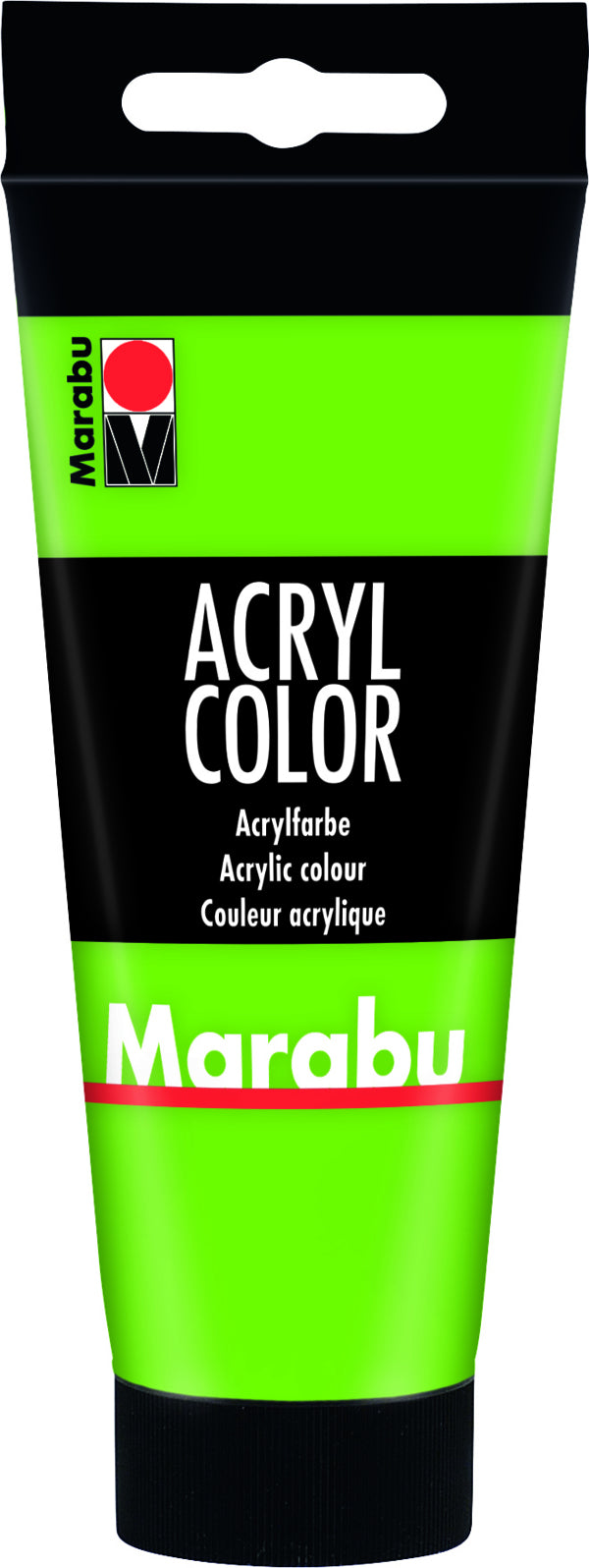 Marabu Acryl Color Acrylfarbe – Blattgrün, Lichtecht – 100 ml – für Leinwand, Holz