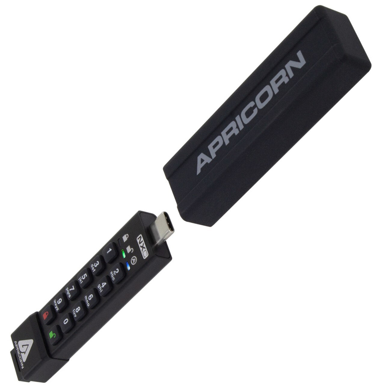 Apricorn ASK3-NXC-128GB – 128 GB, USB 3.2 Gen 1 (USB Typ-C), IP68, Hardwareverschlüsselung