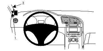 Brodit ProClip – Auto-Halterung – Schwarz