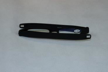 Figoline Schutzbrille Black Business +1,0 dpt – Gläser transparent, Rahmen schwarz