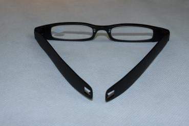 Figoline Schutzbrille Black Business +1,0 dpt – Gläser transparent, Rahmen schwarz