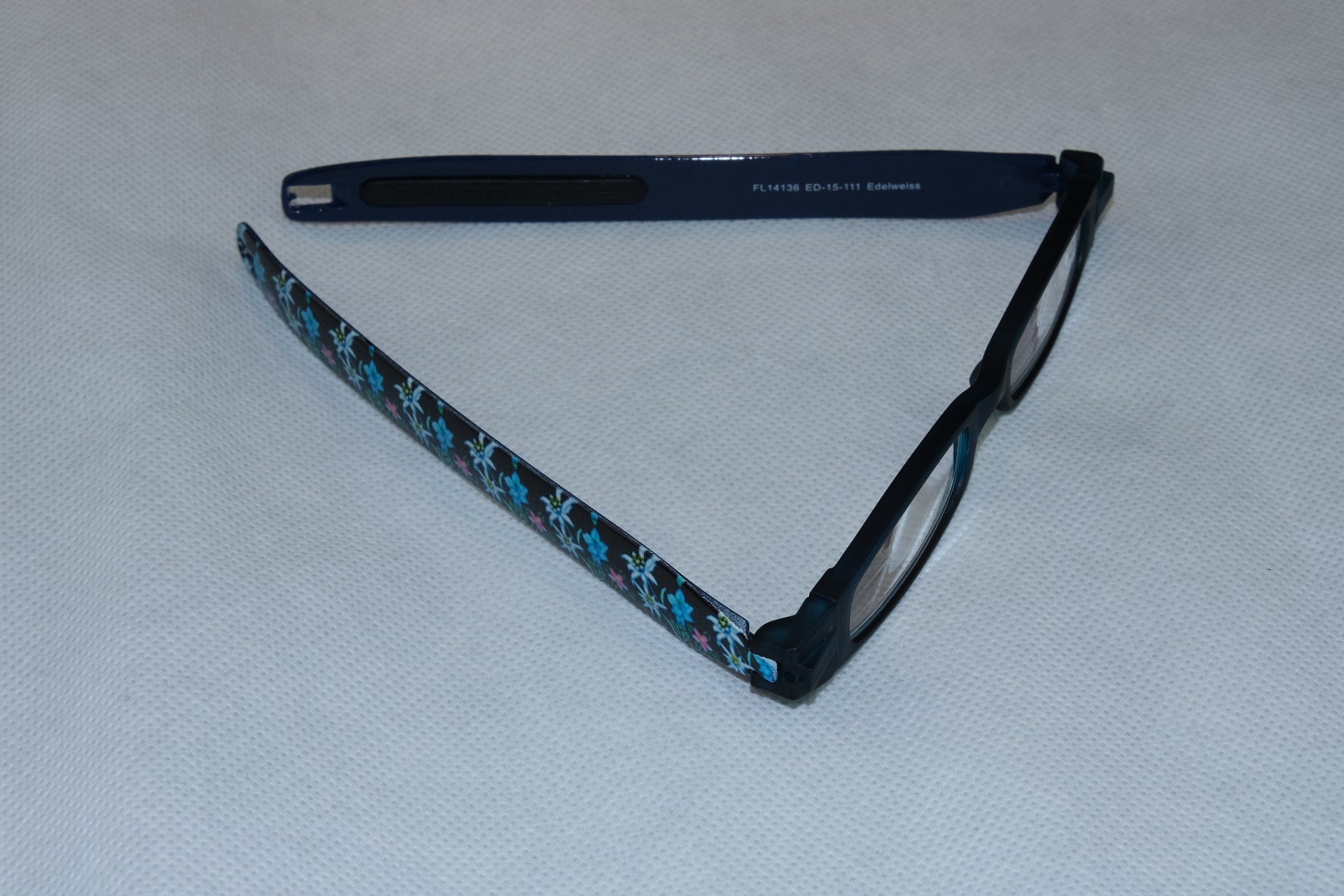 Figoline Lesebrille Edelweiss +3,0 dpt – Rahmen Blau, Gläser Transparent