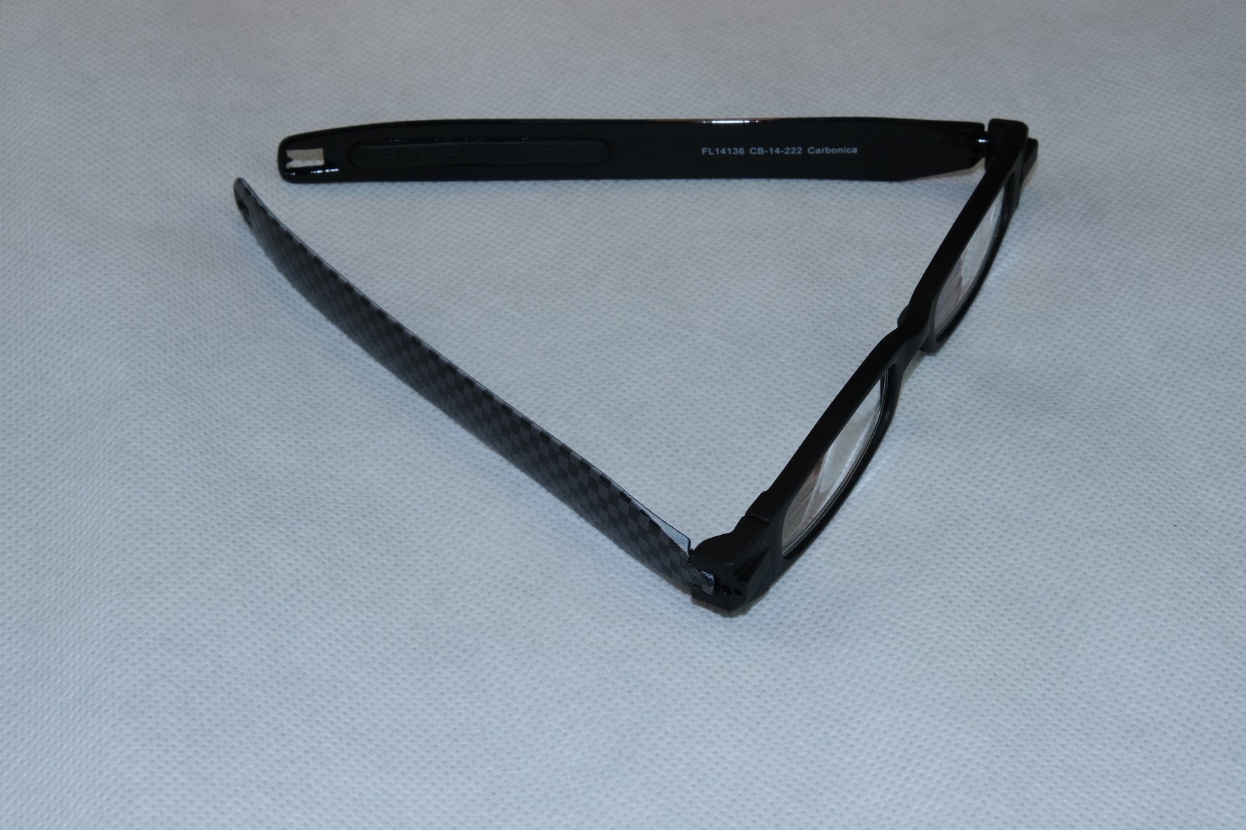 Figoline Lesebrille Carbon +1,0 dpt – Gläser transparent, Kunststoff, schwarz