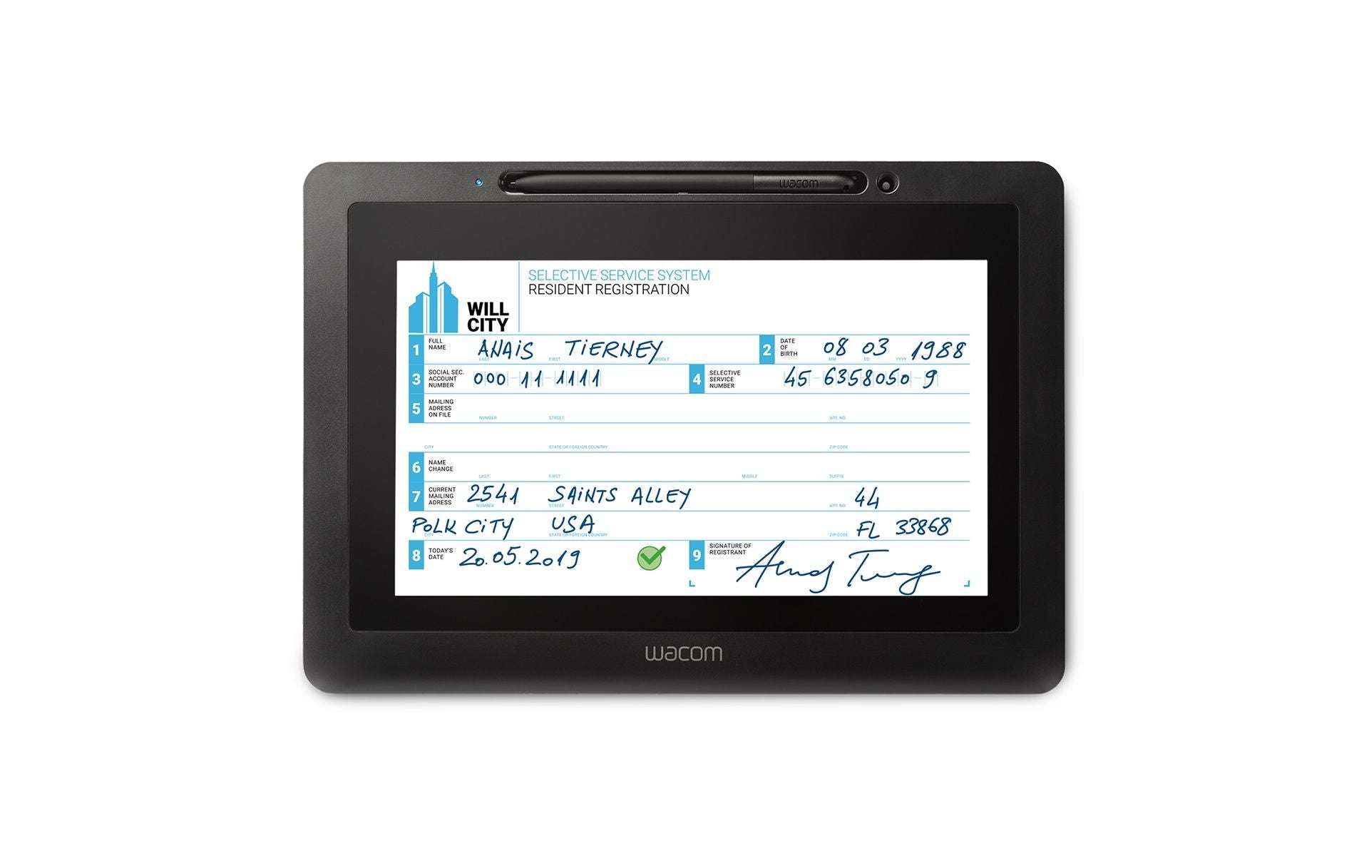 Wacom Stiftdisplay, 10,1", Stift