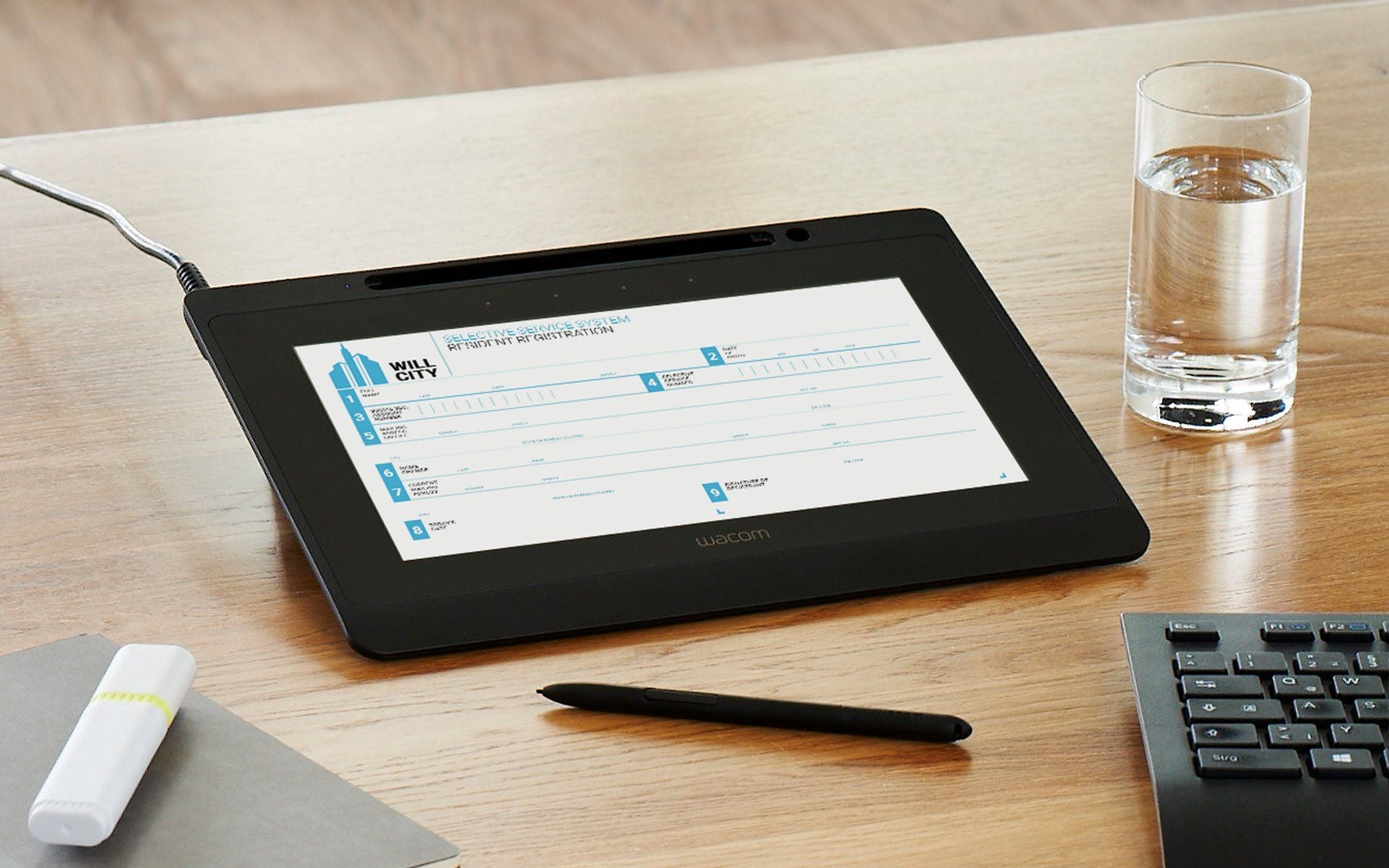 Wacom Stiftdisplay, 10,1", Stift