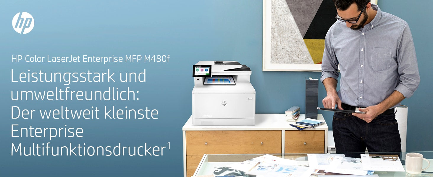 HP Color LaserJet Enterprise M480 f – Farbiger Laser-MFP, 4-in-1 – 27 Seiten/Min S/W, 27 Seiten/Min Farbe
